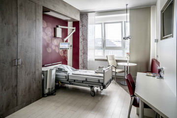 Einzelzimmer,  Wahlleistungsstation, Albertinen Krankenhaus, Albertinen Herz- und Gefäßzentrum, Standort Hamburg-Volksdorf